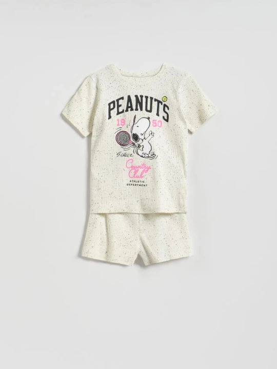 Obrázek produktu Reserved - Pyžamo s potiskem SNOOPY - krémová