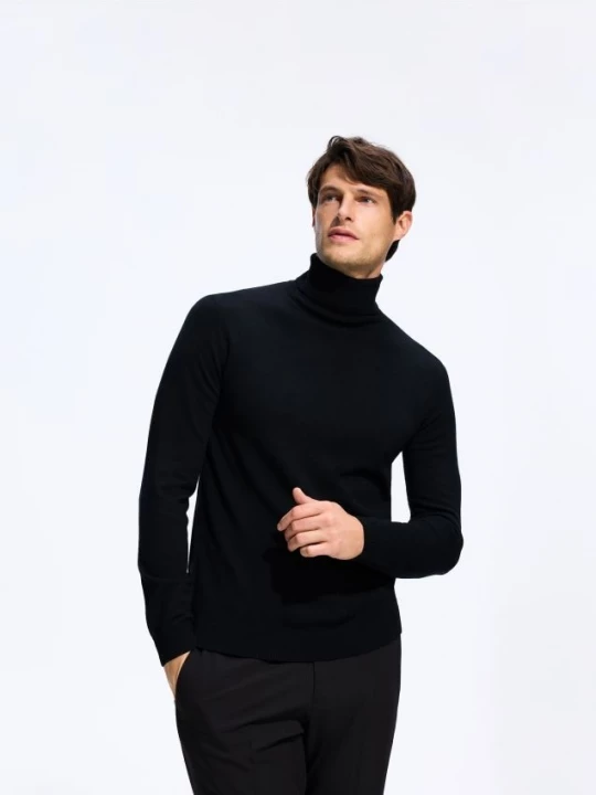 Obrázek produktu Reserved - Rolák z merino vlny - černý