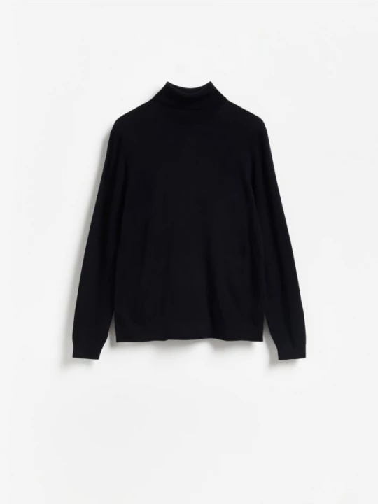 Obrázek produktu Reserved - Rolák z merino vlny - tmavomodrá