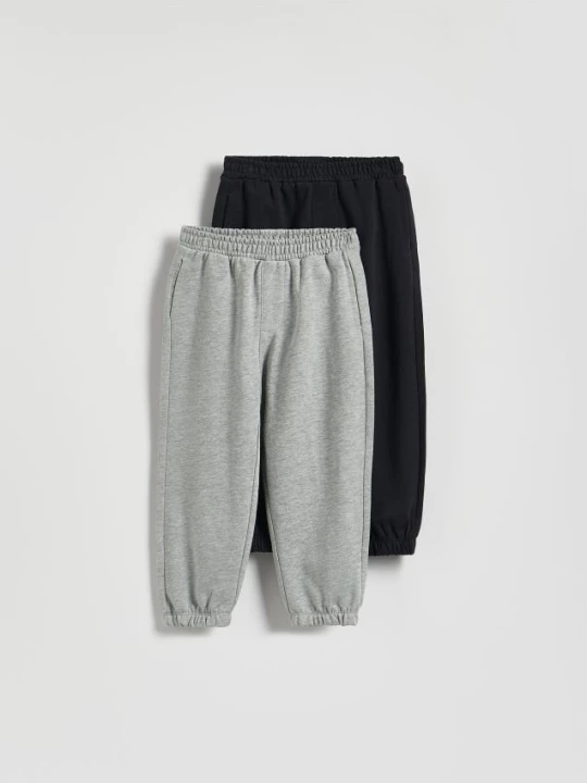 Obrázek produktu Reserved - Sada 2 bavlněných kalhot - tmavomodrá