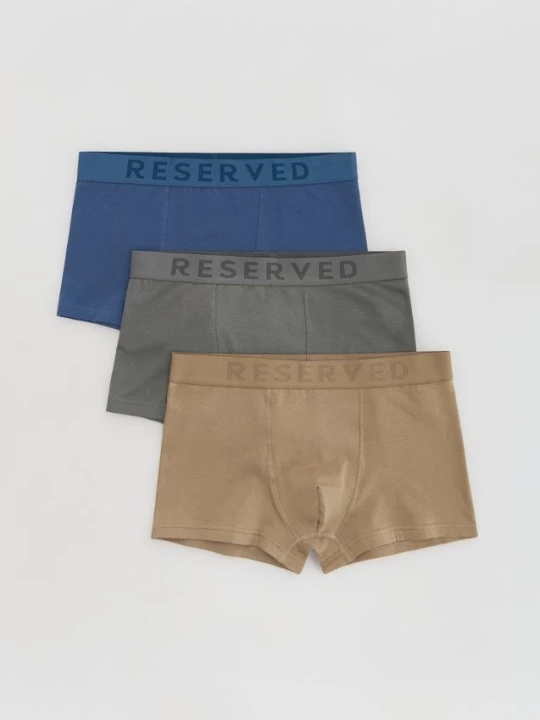 Obrázek produktu Reserved - Sada 3 boxerek classic - béžová