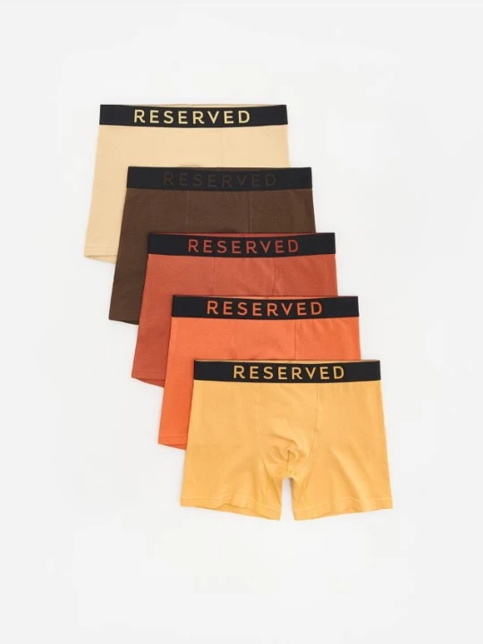 Obrázek produktu Reserved - Sada 5 boxerek long - oranžová