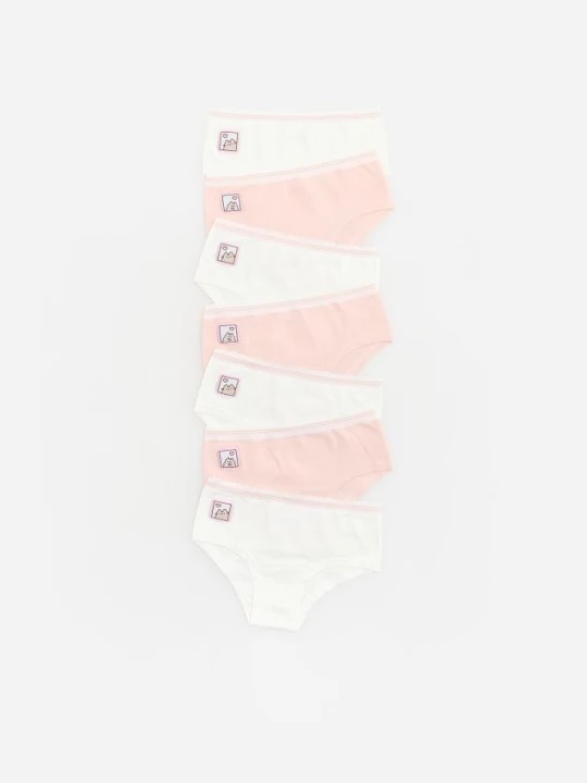 Obrázek produktu Reserved - Sada 7 kalhotek s vysokým podílem bavlny Pusheen - krémová
