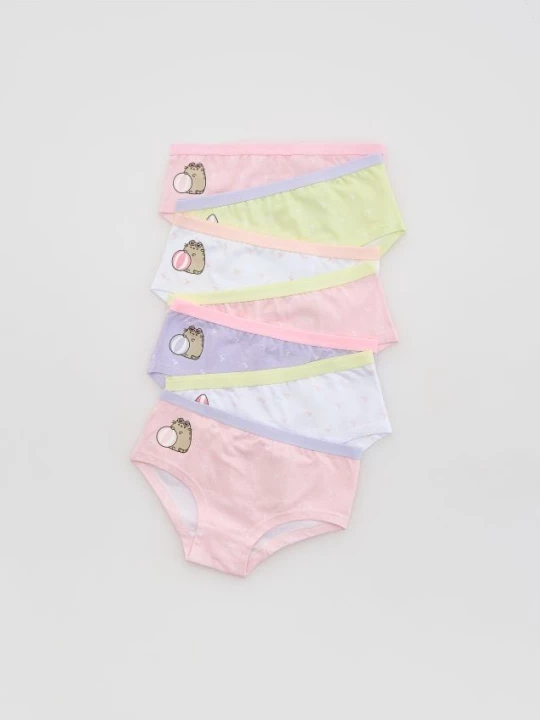 Obrázek produktu Reserved - Sada 7 kalhotek s vysokým podílem bavlny Pusheen - vícebarevná