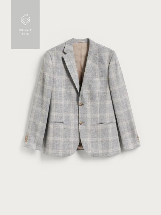Obrázek produktu Reserved - Sako slim fit s viskózou - světle šedá