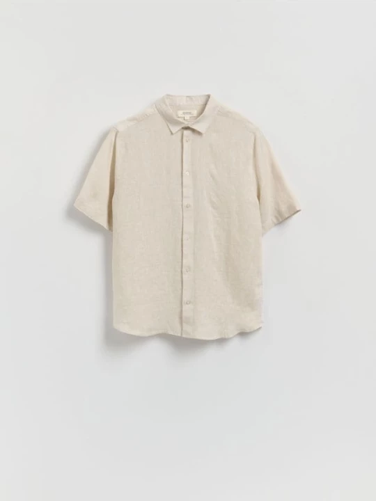 Obrázek produktu Reserved - Slim fit lněná košile - béžová