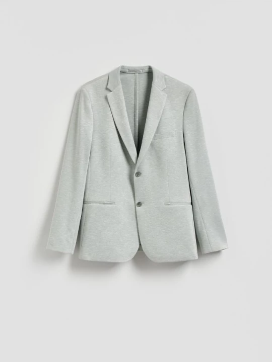 Obrázek produktu Reserved - Slim fit sako s viskózou - bledá zelená