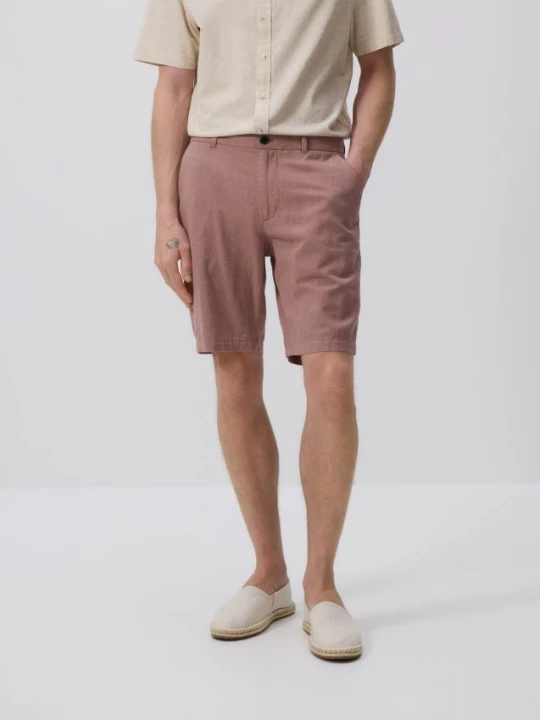 Obrázek produktu Reserved - Šortky chino regular - pudrově růžová