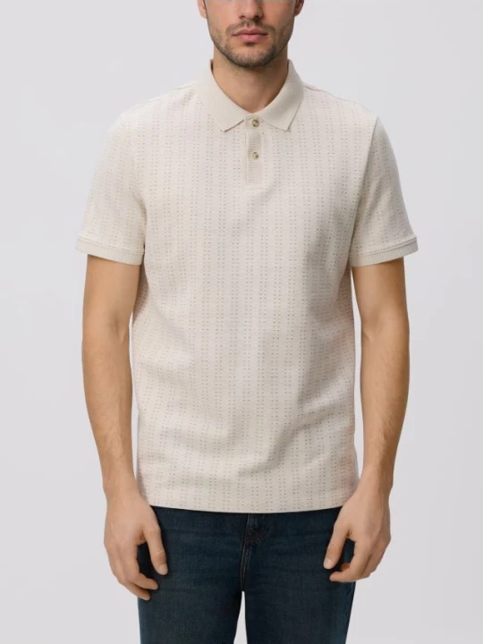Obrázek produktu Reserved - Strukturované polo regular fit - béžová