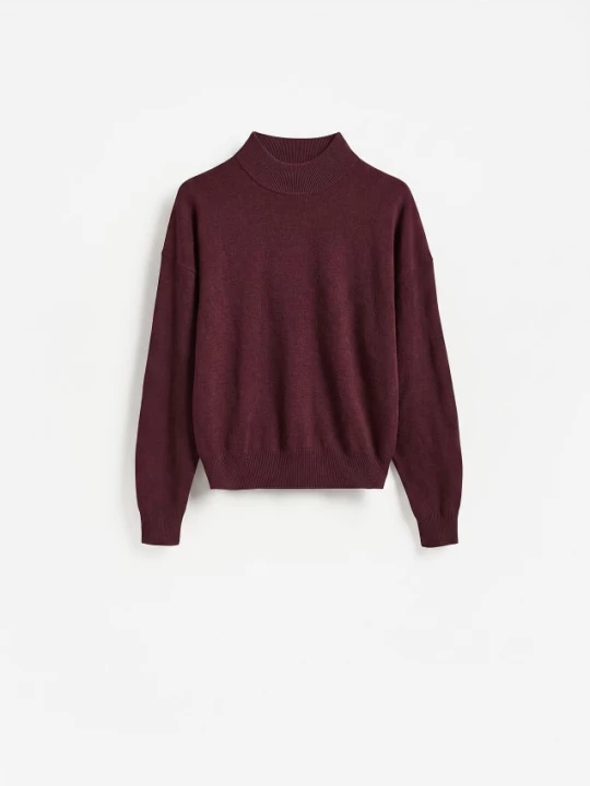 Obrázek produktu Reserved - Svetr z vlny merino - mahagonová