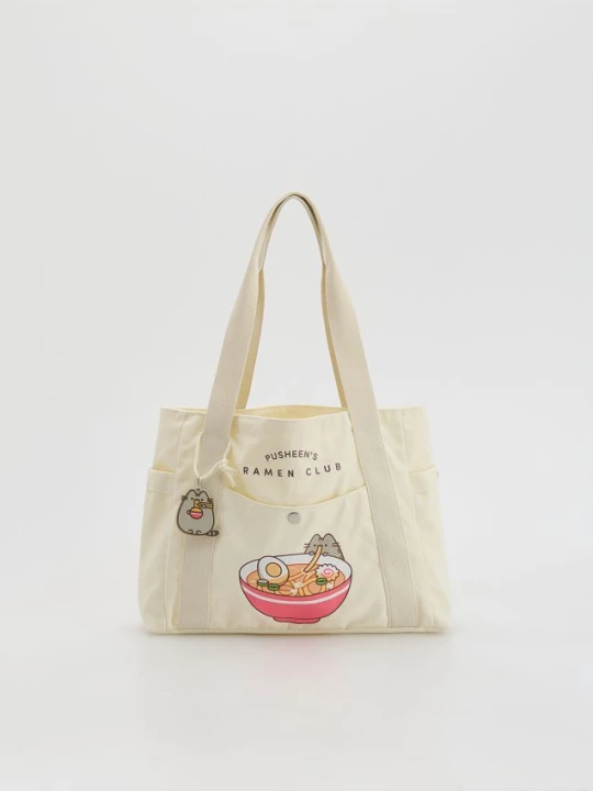 Obrázek produktu Reserved - Taška shopper Pusheen - tělová