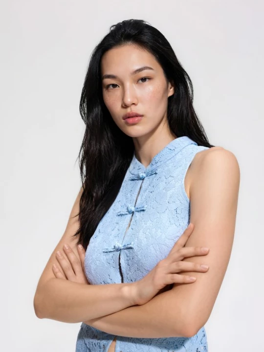 Obrázek produktu Reserved - Top s ažurou - bleděmodrá
