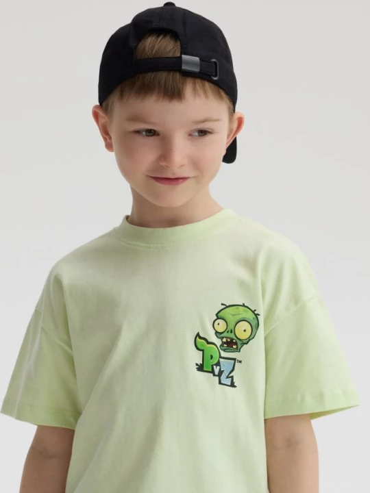 Obrázek produktu Reserved - Tričko s potiskem PLANTS VS ZOMBIES - bledá zelená