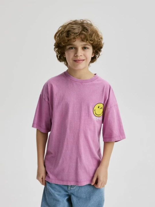 Obrázek produktu Reserved - Tričko SmileyWorld® - fuchsiová