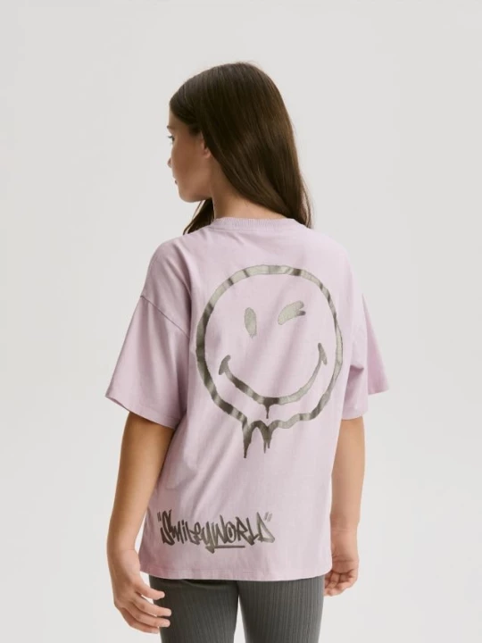 Obrázek produktu Reserved - Tričko SmileyWorld® - levandulová