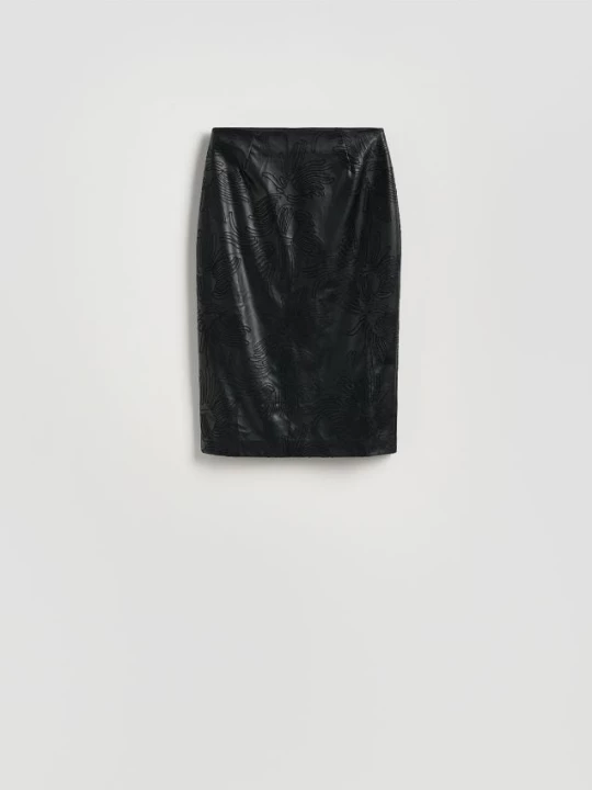 Obrázek produktu Reserved - Vzorovaná midi sukně - černý