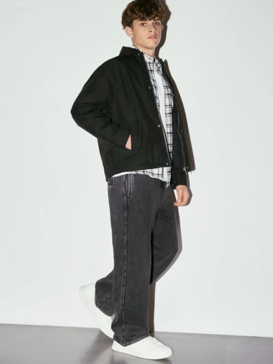 Obrázek produktu Reserved - Zateplené wide leg kalhoty - černý