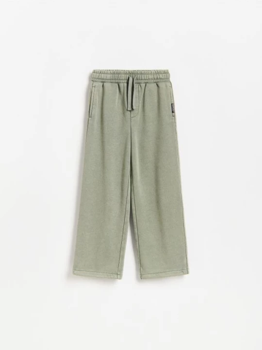 Obrázek produktu Reserved - Zateplené wide leg kalhoty - zelená