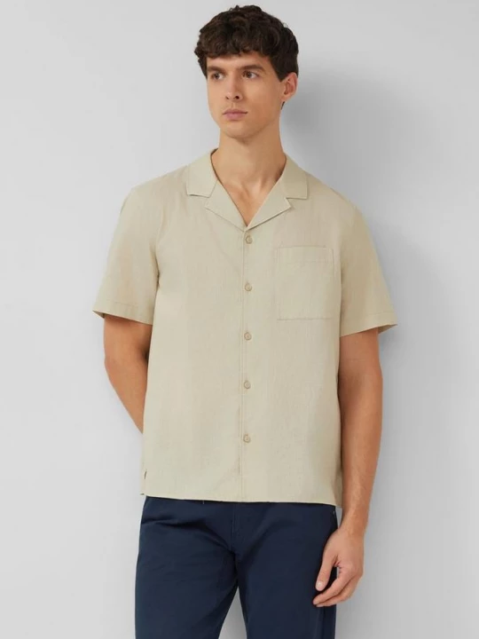 Obrázek produktu Resort Fit: košile krátkým rukávem, ze směsi se lnem s.Oliver béžová