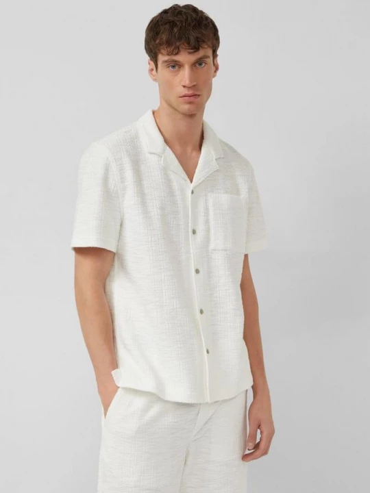 Obrázek produktu Resort Fit: Strukturované tričko s krátkým rukávem s.Oliver krémová