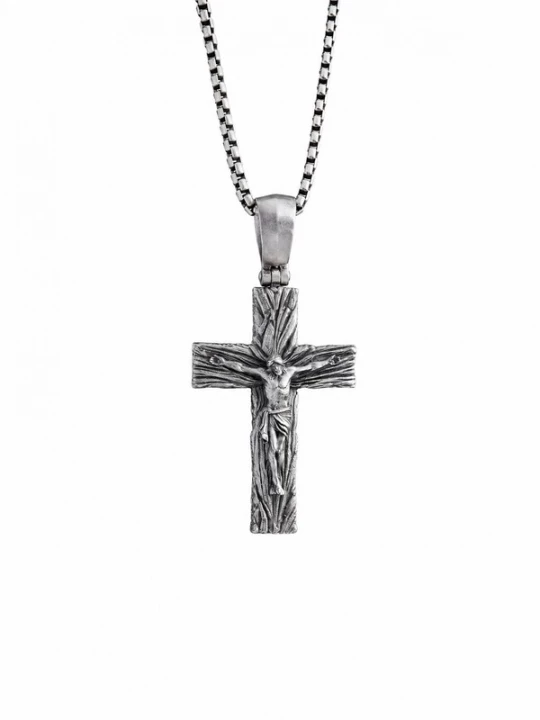 Obrázek produktu REYTEL Přívěsek 'CHRIST CRUCIFIX. SALVATION' stříbrná