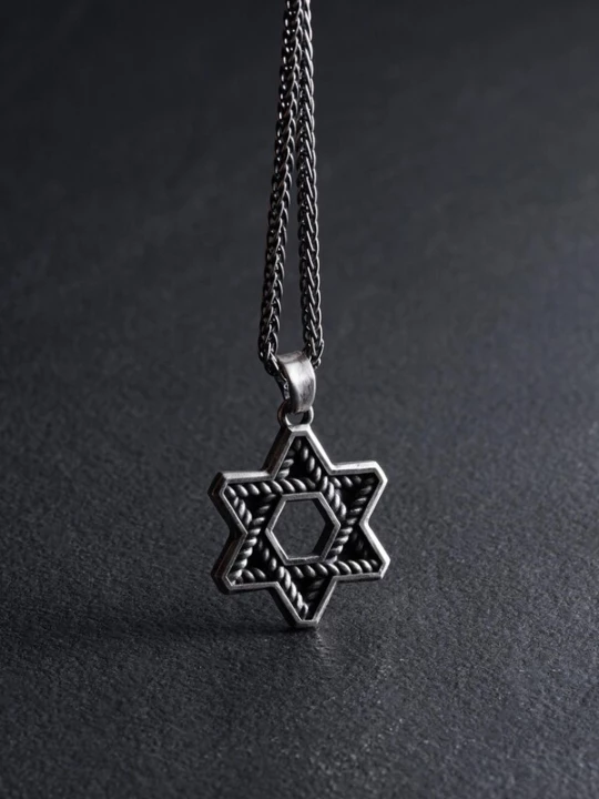 Obrázek produktu REYTEL Přívěsek 'THE JEWISH STAR' stříbrná