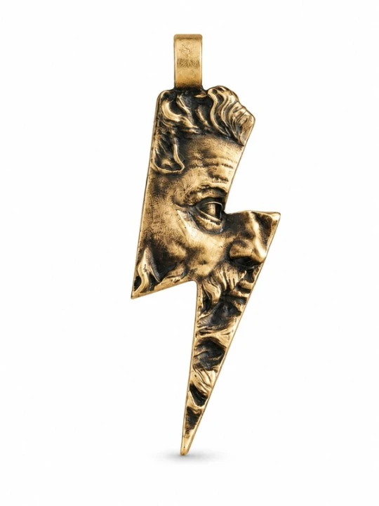 Obrázek produktu REYTEL Přívěsek 'ZEUS. LIGHTNING' zlatě žlutá
