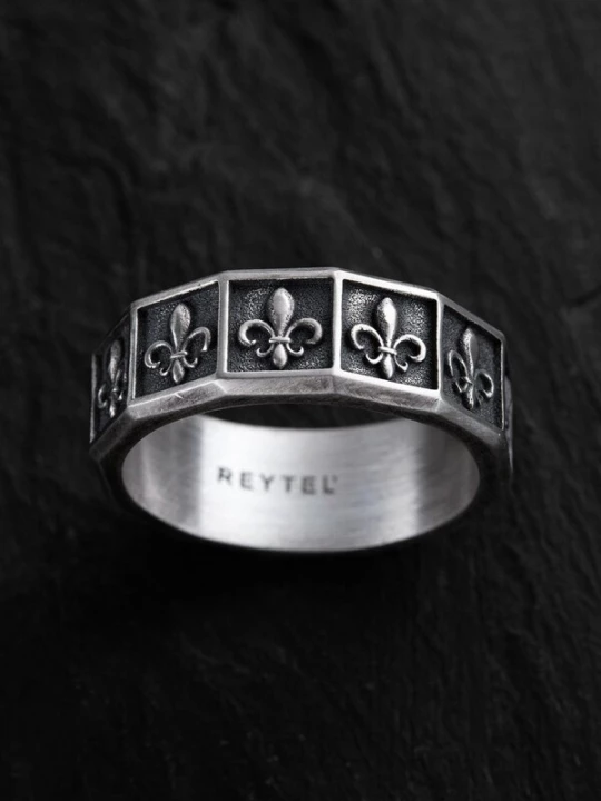 Obrázek produktu REYTEL Prsten 'FLEUR DE LIS' stříbrná