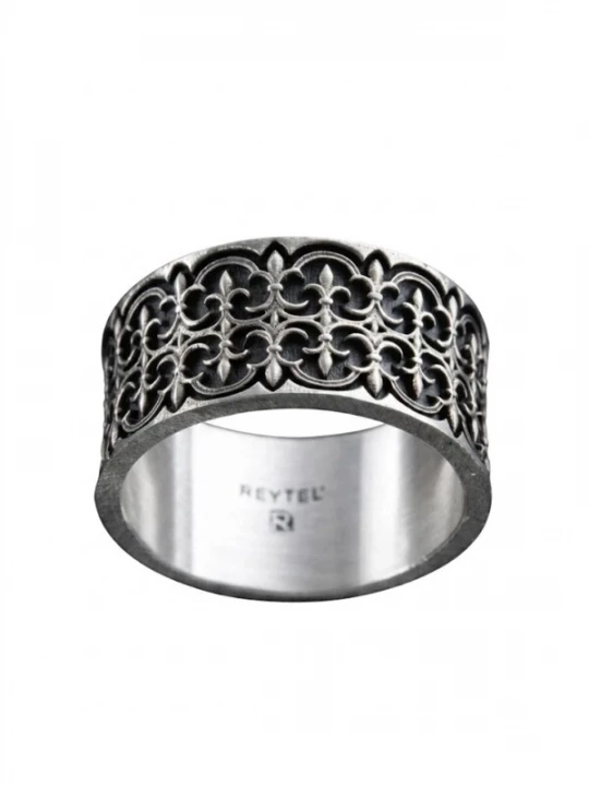 Obrázek produktu REYTEL Prsten 'GOTHIC FLEUR DE LIS' stříbrná