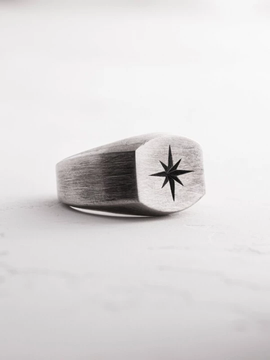 Obrázek produktu REYTEL Prsten 'POLAR STAR' stříbrná