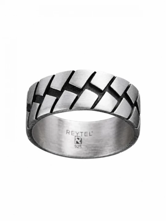 Obrázek produktu REYTEL Prsten 'ROUTE' stříbrná
