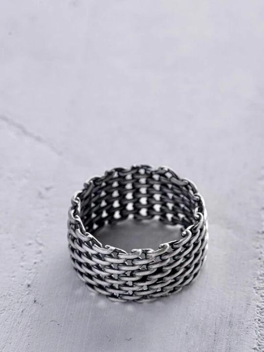 Obrázek produktu REYTEL Prsten 'WEAVE' stříbrná