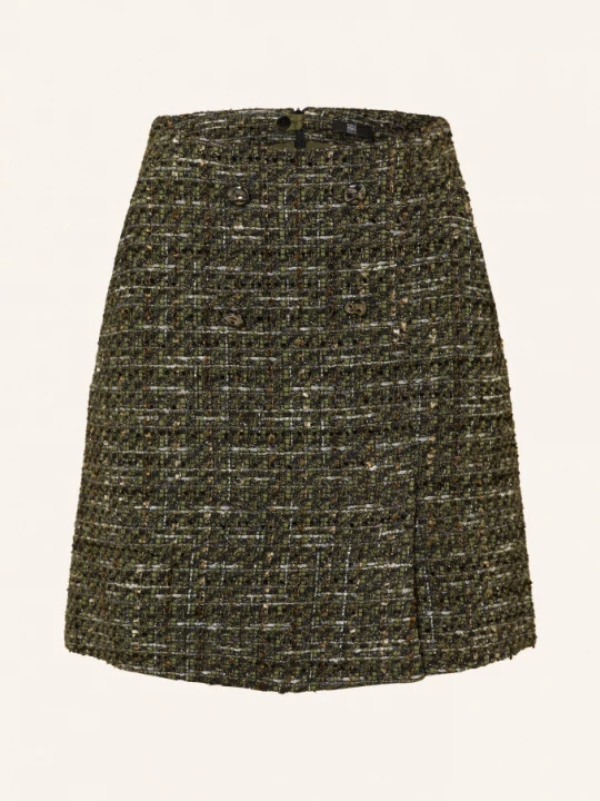 Obrázek produktu Riani Bouclé Sukně olivová / velbloudí / černá