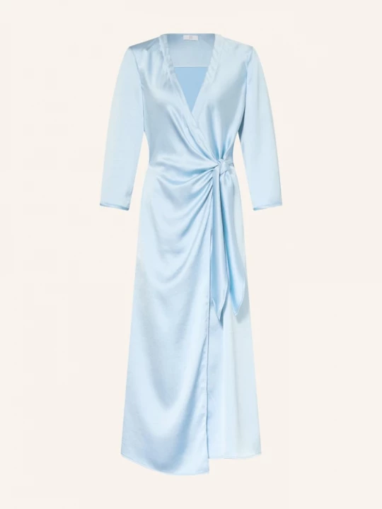 Obrázek produktu Riani Saténové Šaty S Překříženým Výstřihem tmavě modrá