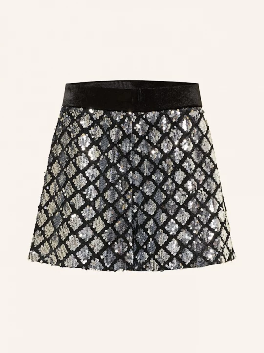 Obrázek produktu Riani Šortky Z Materiálu Nicki S Flitry černá / stříbrná