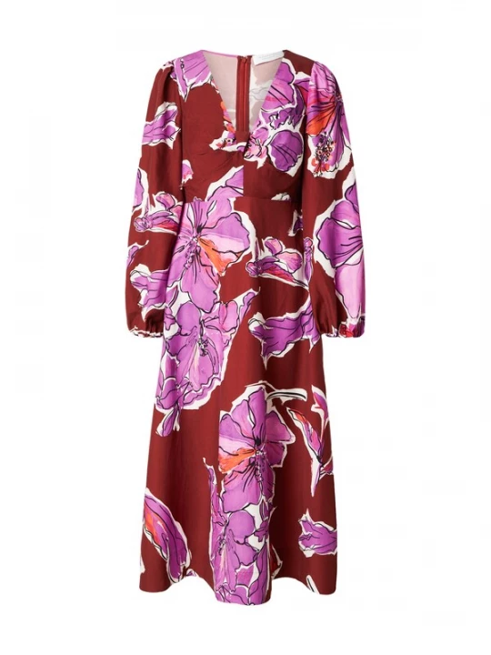Obrázek produktu Rich & Royal Šaty oranžová / magenta / červená / bílá