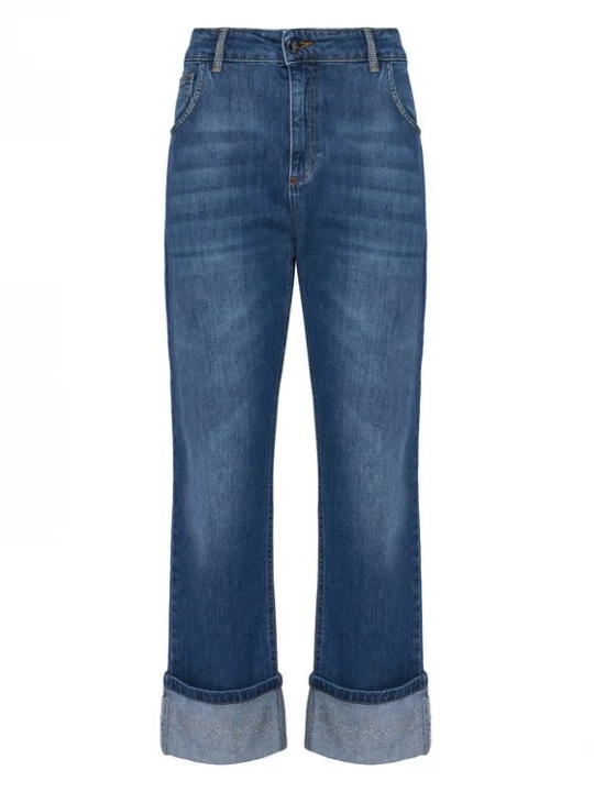 Obrázek produktu Rinascimento Jeansy CFC0125144003 Modrá Loose Fit