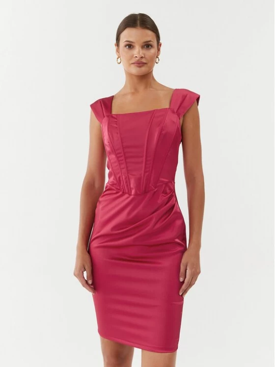 Obrázek produktu Rinascimento Koktejlové šaty CFC0115251003 Růžová Slim Fit