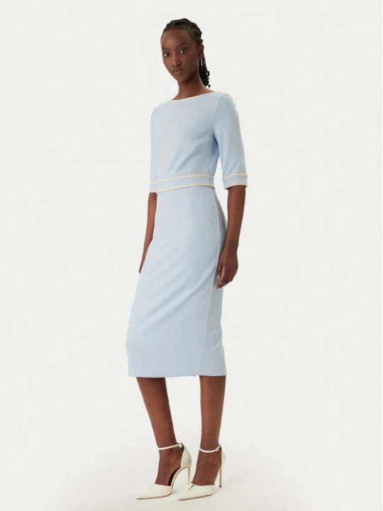 Obrázek produktu Rinascimento Koktejlové šaty CFC0127991003 Světle modrá Slim Fit