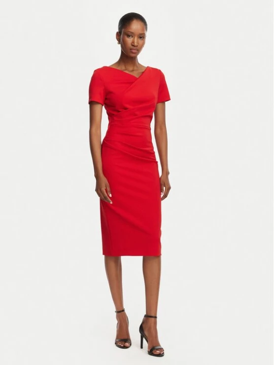 Obrázek produktu Rinascimento Koktejlové šaty CFC0129420003 Červená Slim Fit