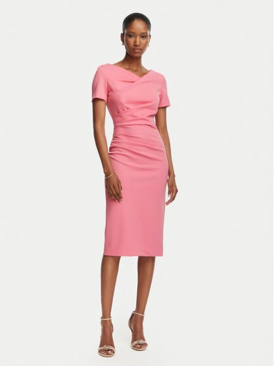 Obrázek produktu Rinascimento Koktejlové šaty CFC0129420003 Růžová Slim Fit