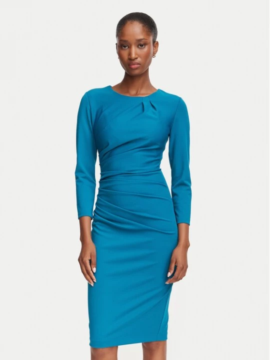 Obrázek produktu Rinascimento Koktejlové šaty CFC0130327003 Modrá Slim Fit