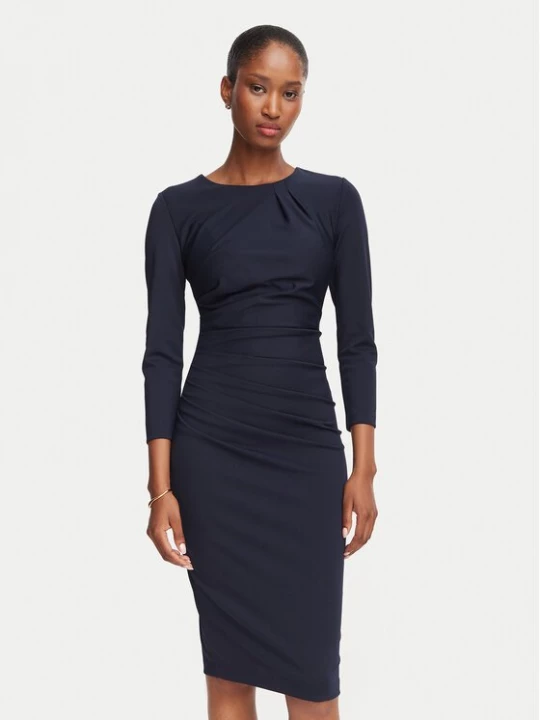 Obrázek produktu Rinascimento Koktejlové šaty CFC0130327003 Tmavomodrá Slim Fit