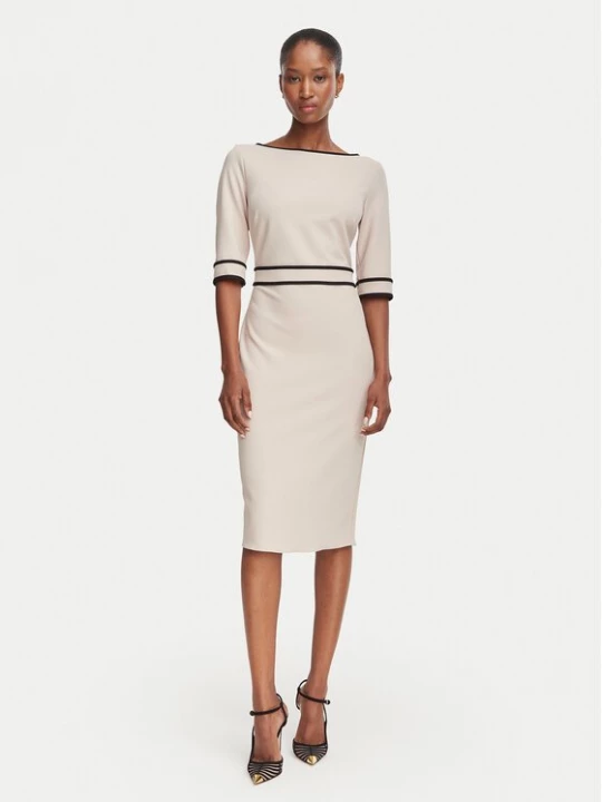 Obrázek produktu Rinascimento Koktejlové šaty CFC0131086003 Béžová Slim Fit