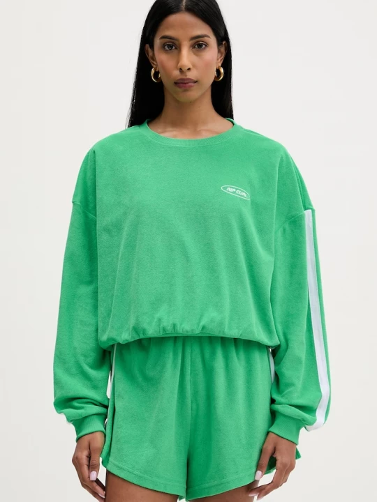 Obrázek produktu Rip Curl oversize mikina dámská s bavlnou zelená