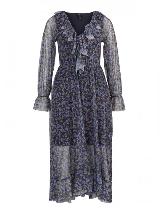 Obrázek produktu River Island Petite Šaty  chladná modrá / žlutá / černá