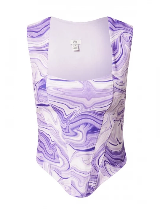 Obrázek produktu River Island Top fialová / světle fialová / bílá