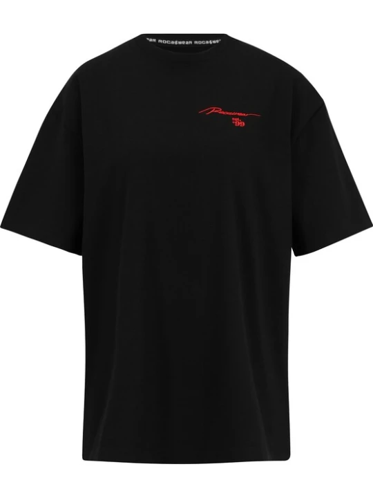 Obrázek produktu ROCAWEAR Oversized tričko 'Crown' šedá / červená / černá / bílá