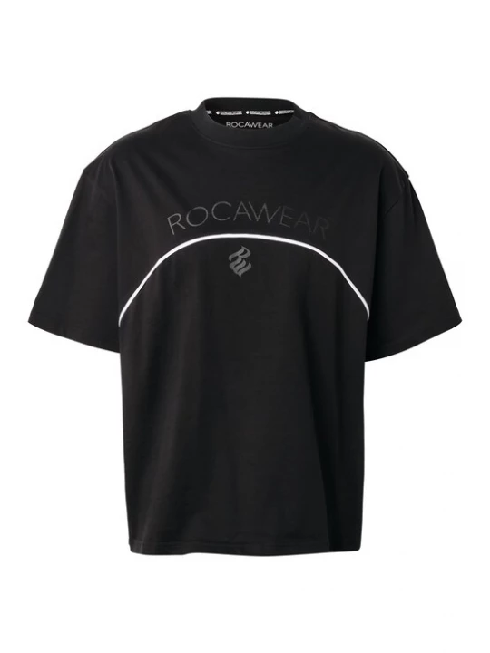 Obrázek produktu ROCAWEAR Tričko 'Arch' šedá / černá / bílá