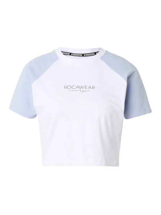 Obrázek produktu ROCAWEAR Tričko 'Fine' světlemodrá / černá / bílá